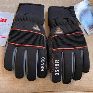 REFRIGIWEAR Polarforce Glove Size XL Snow Ski Gloves Warm Thinsulate 0518RBLKXLG